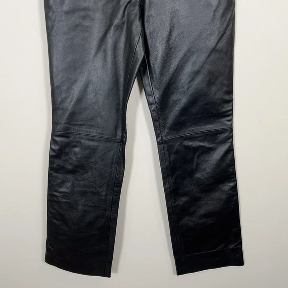 OSCAR  LEOPOLD | WIDE LEG LEATHER PANT - Picture 3 of 10